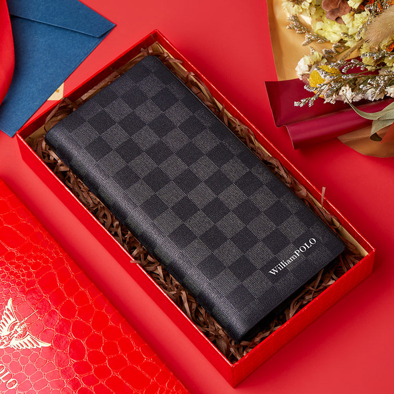 保罗正品2022新款潮牌男士真皮钱包 williampolo亿缘钱包