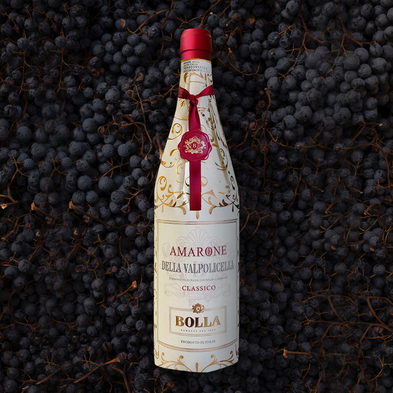 意大利名庄宝娜BOLLA原瓶进口经典窖藏红葡萄酒2017amarone15度 - 图1