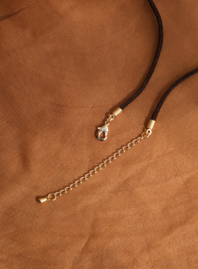 西町村屋美拉德绒绳串珠项链女