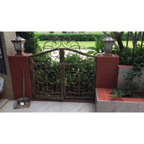 Eurostyle Iron Art Gate Luxury Villa portal Outer iron door Courtyard Door Entrance Doors wedding decoration door arched door green