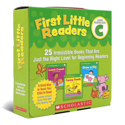 现货 英文原版  Scholastic First Little Readers  Level ABCDEFGH 学乐小读者8盒164册赠家长阅读指导/First Little Comics - 图2