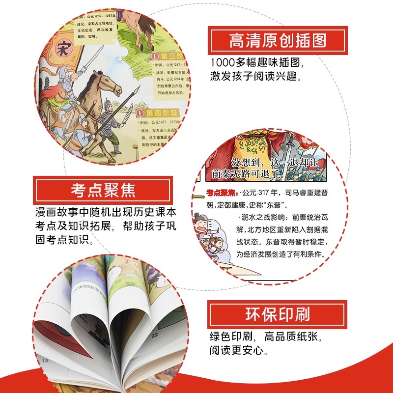 漫画中国历史全套12册儿童趣味历史百科绘本写给孩子的中国历史故事书小学生二三四五年级课外阅读书籍jjSSM - 图2