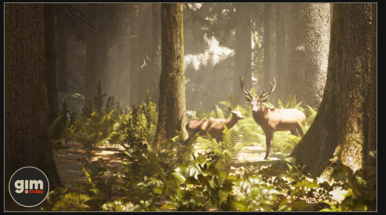 UE4红色麋鹿森林雄性UE5鹿动物 Animalia - Red Deer male - 图2