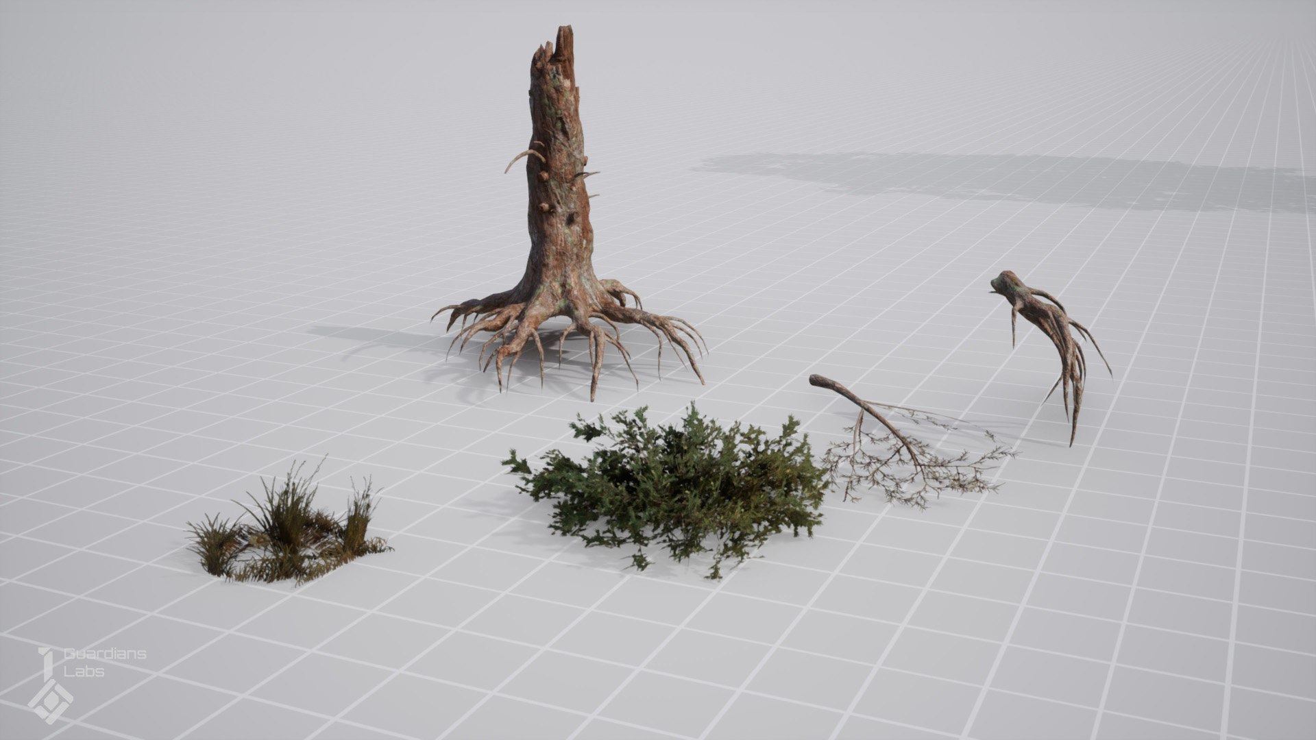 UE5 UE4 Scots Pine Tree Pack 苏格兰松林树林环境场景4.27 5.1 - 图3