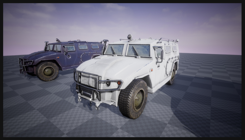 UE4战地机车UE5车辆 GAZ Tiger  Combat Vehicle  6 Versions - 图3