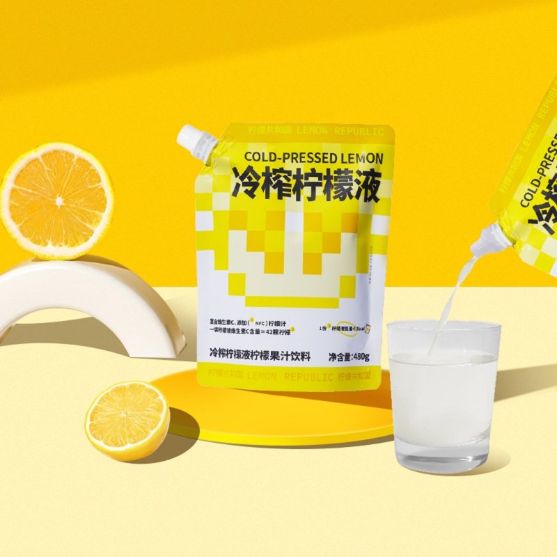 柠檬共和国冷榨柠檬液480g冲饮料