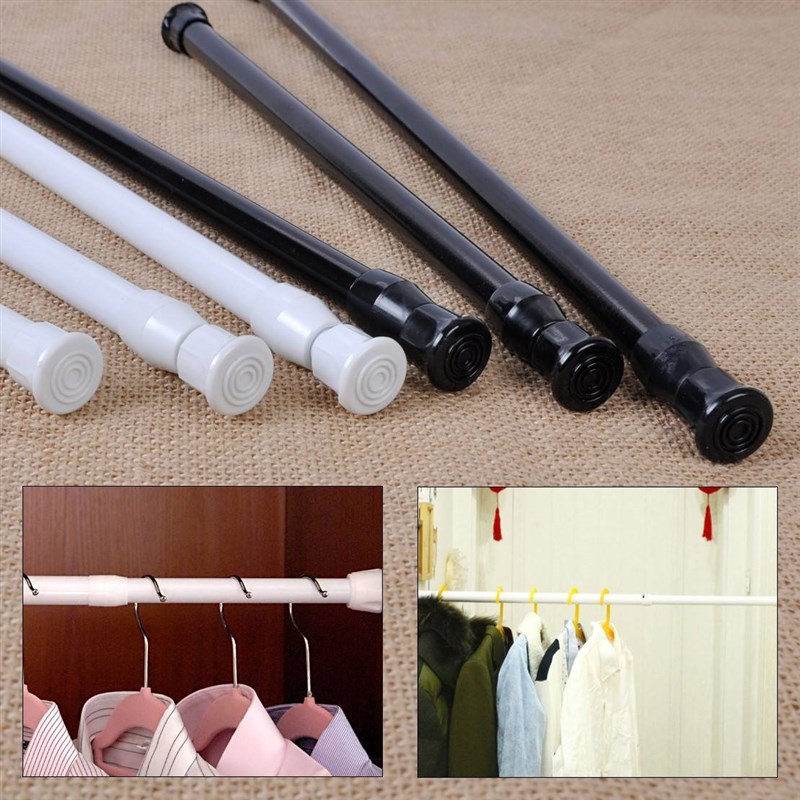 Extendable Adjustable Spring Tension Rod Pole Curtain Shower - 图0