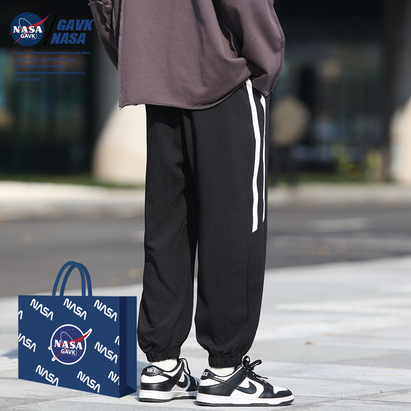 nasa gavk男春秋款拖地运动卫裤 gavk休闲裤
