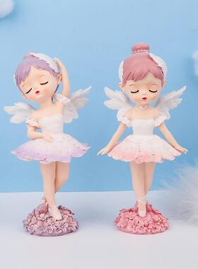 芭蕾女孩可爱少女心摆件女孩礼物创意家居装饰摆件车摆件蛋糕装饰