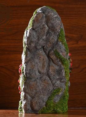 供应高19.8CM古典石洞人物摆件室内装饰礼物树脂工艺品