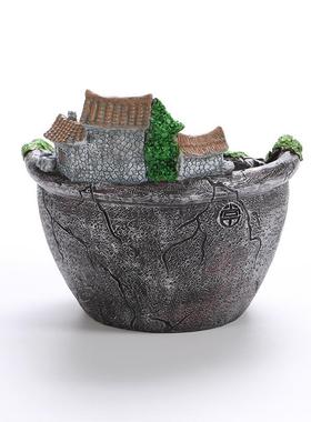 庭院绿植种植花盆装饰微景观摆件 设计diy绿植养殖器庭院花盆装饰