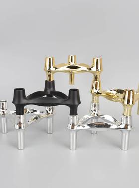 简约欧式轻奢金色黑色银色样板房售楼工艺摆件家居客厅装饰品