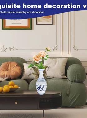 3D拼图花瓶DIY客厅摆件插花家居装饰儿童的生日圣诞礼物玩具