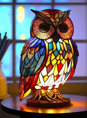 魔幻幻彩奇异动物灯形象雕塑彩光设计usb插头灯光开关摆件