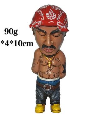 纪念传奇人物树脂工艺品纹身大师说唱歌手人物模型雕像创意摆件
