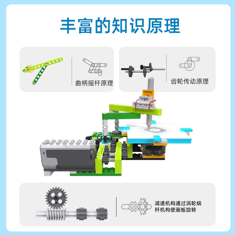 途道万花尺画图机器人创意拼搭积木 途道建构/拼插积木