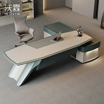 Boss Table Desk Brief Modern Atmospheric Office Willpower Light Extravaganza President Table Creative Furniture Big Bandae