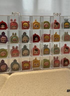 超迷你立牌盲袋材料小狗展示盒天使归纳手办饰品盒亚克力小玩偶