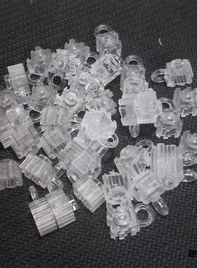 8mm吊坠积木8mm可穿绳配件微钻石黑色透明色带孔吊坠玩具