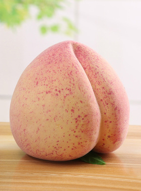 仿真水果蔬菜早教摄影道具橱窗展示泡沫假桃子仙桃平桃