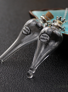 流行街拍魔法玻璃瓶许愿瓶漂流瓶软木塞魔法药水幸运瓶DIY项链