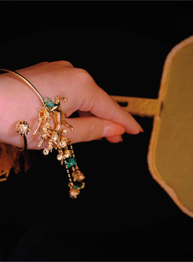 王者瑶衍生手镯古风手链 汉服手饰开口镯子礼物宫廷复古饰品