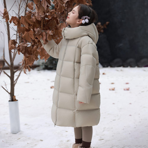 东北加厚儿童防水羽绒服男童女宝宝零下40度防寒服哈尔滨旅游装备 - 图2