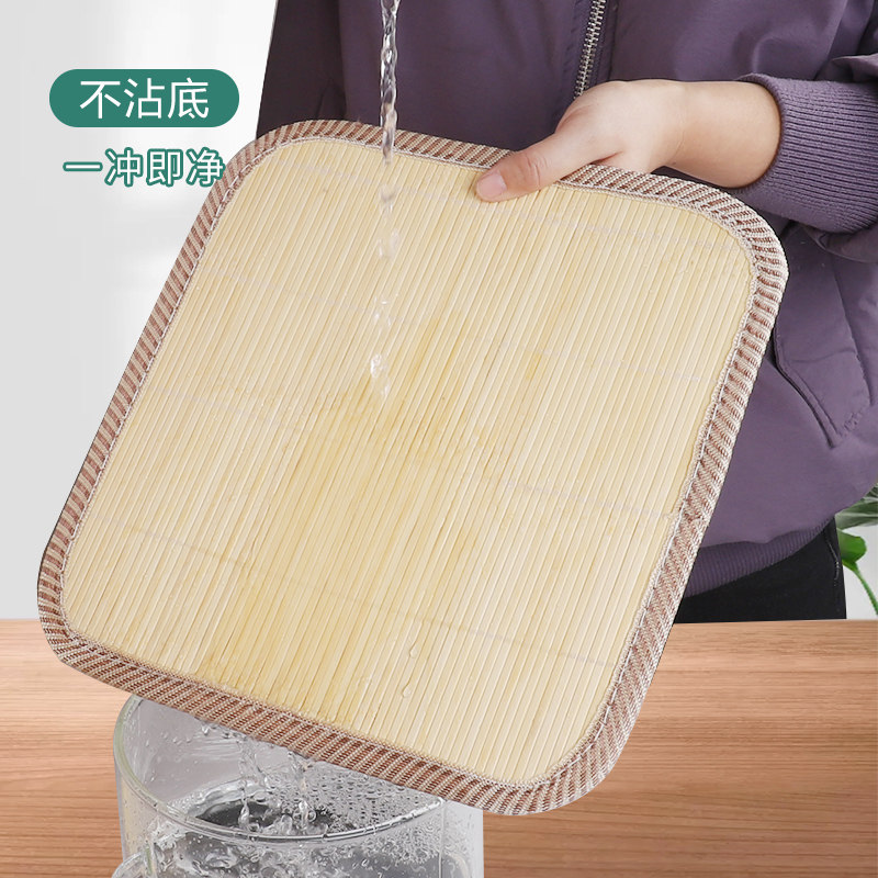放饺子盖帘圆形饺子帘双面饺子托盘竹篦子厨房中式包水饺竹制帘子_虎窝淘