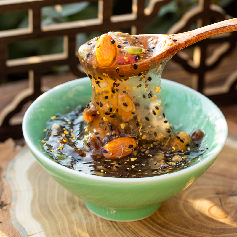 送礼年货礼包猴头菇牛奶燕麦片小米南瓜粥奇亚籽桂花坚果水果藕粉