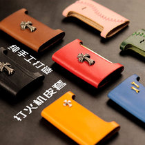 适用于Slim7打火机保护套法国品牌手工防摔划真皮壳牛皮礼物皮套
