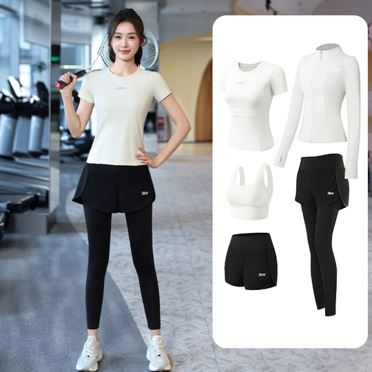 运动套装女瑜伽服2025新款秋冬季晨跑步速干健身服训练服