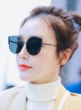 2024韩国复古猫眼偏光墨镜