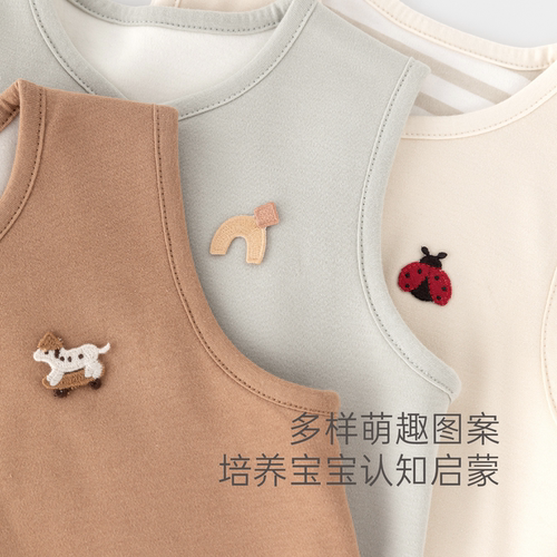 【双面穿】宝宝马甲春秋冬季婴儿保暖纯棉小坎肩外出百搭背心上衣 - 图2