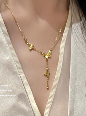 【乔老板Joy】国风金色手镯手链蝴蝶镭射雕花新中式古法高级质感