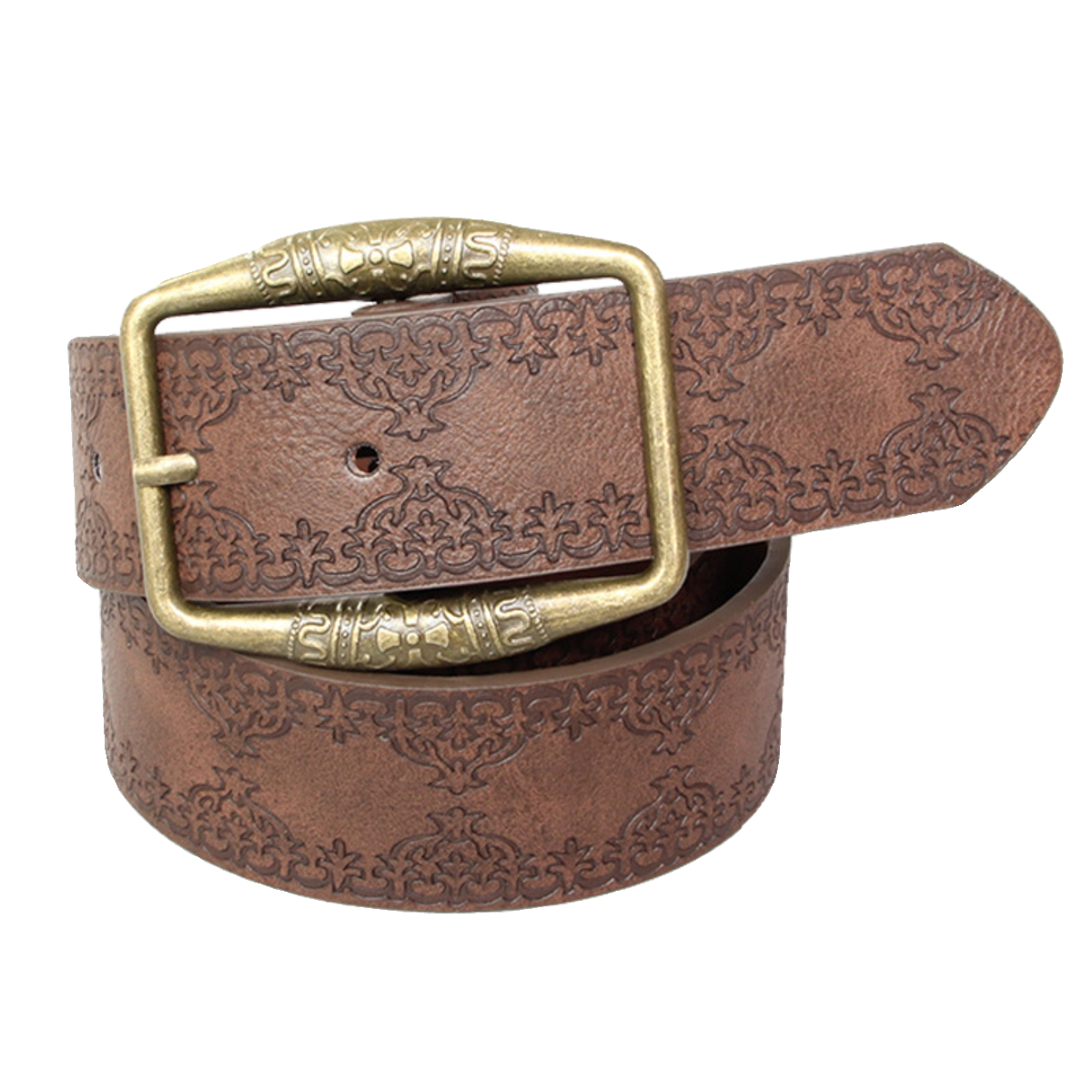 美式皮带男士腰带y2k女2025新款年轻人辣妹配裙子高档潮复古棕色