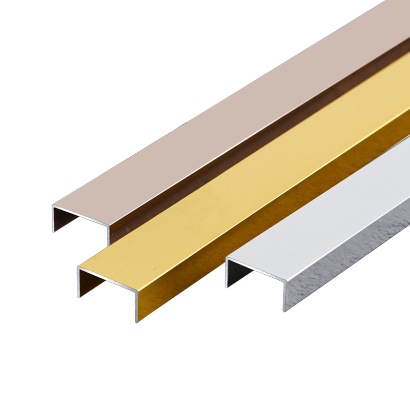 铝合金U型条3米条背景墙装饰吊顶造型条压条收边条不锈钢条钛金条 - 图3