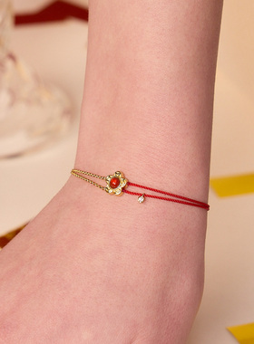 新款流光珠光马蹄项链