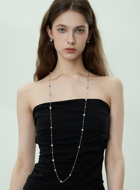 流光系列双层极光星河项链