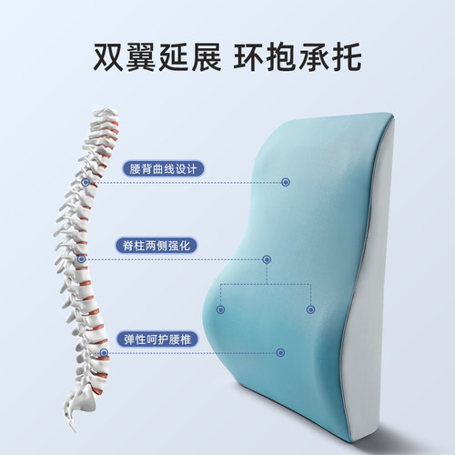 腰靠腰枕护腰靠垫座椅腰部支撑坐椅工位久坐神器办公室椅子靠背垫 - 图0