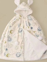 Bala Bala Baby Cloak Cape Cloak Autumn Winter Coat Children Shawl Men and women The baby is out for a long time