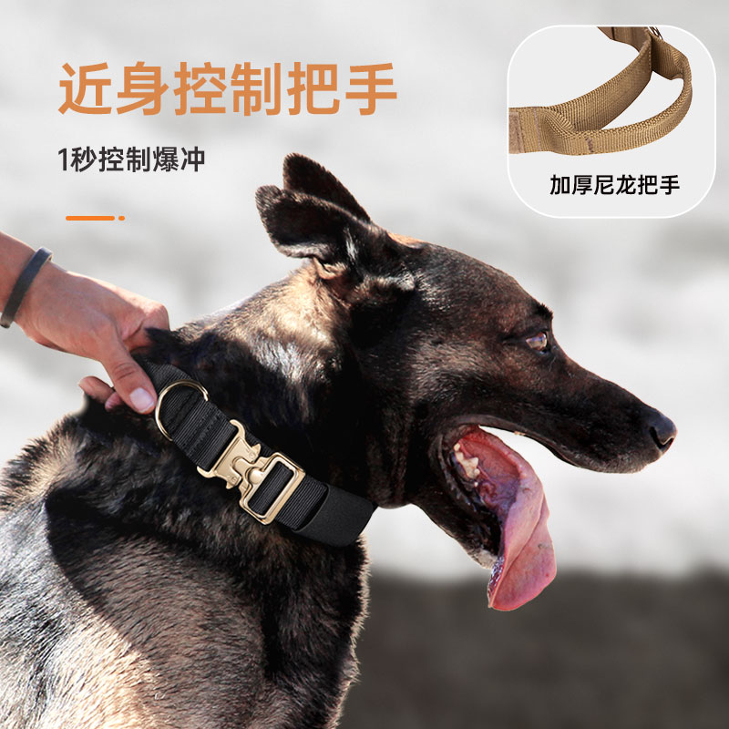 出众者狗脖圈大型犬牵引绳狗狗项圈拉布拉多金毛杜宾颈圈狗圈狗绳 - 图2