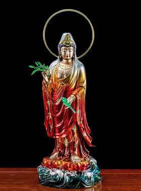 西方三圣佛像家用供奉阿弥陀佛