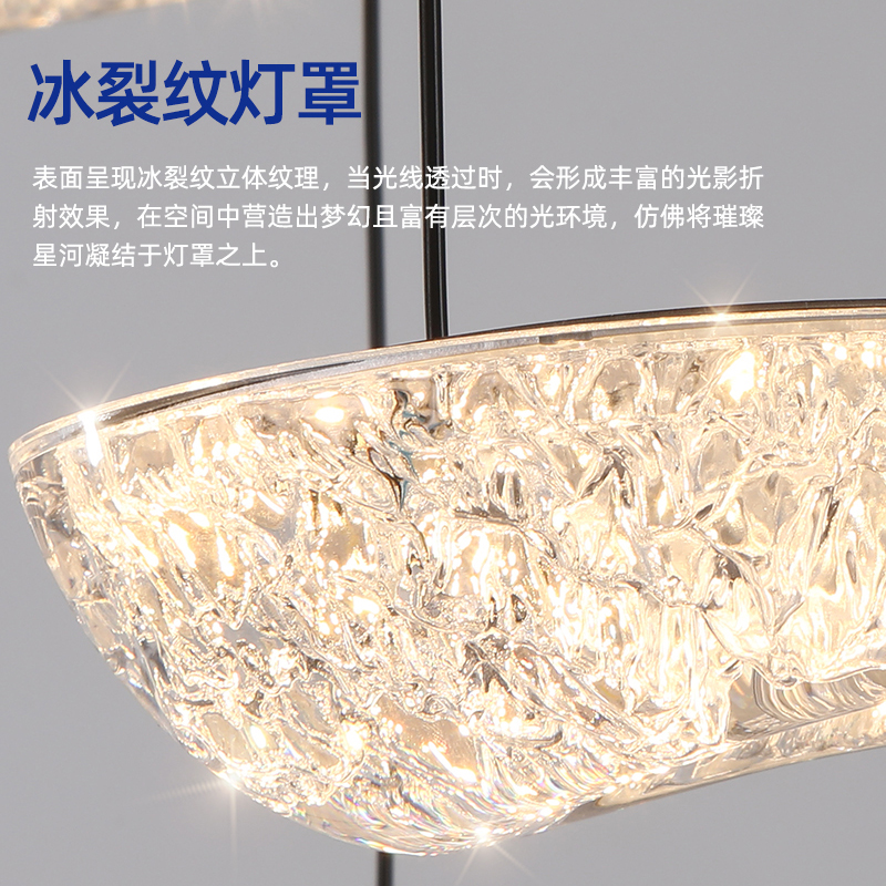 帕莎 餐厅吊灯 意式极简餐厅吧台灯设计师款别墅复式楼餐厅吊灯 - 图3