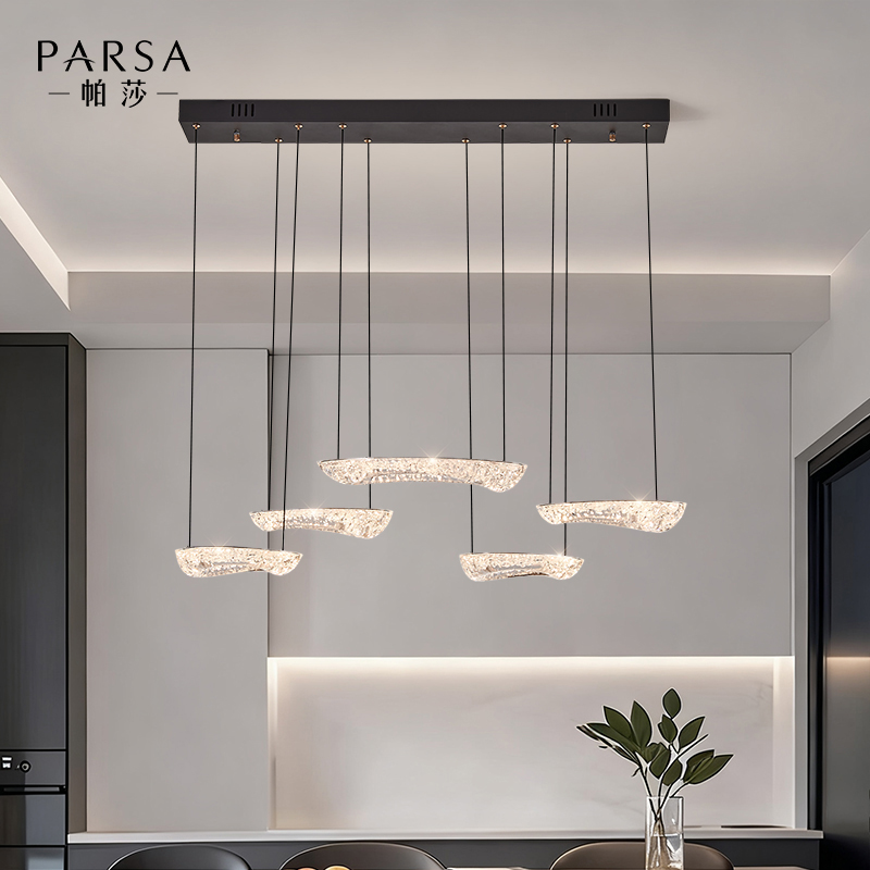 帕莎 餐厅吊灯 意式极简餐厅吧台灯设计师款别墅复式楼餐厅吊灯 - 图2