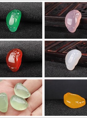 2026巴西冰种白玉髓小猫爪吊坠 白玛瑙少女可爱熊掌脚丫小孩玉坠