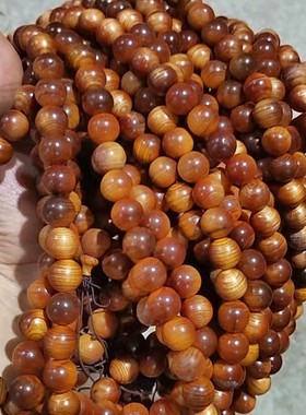 2026《特价》瑕疵崖柏手串厂家处理太行陈化老料红油2.0佛珠108颗