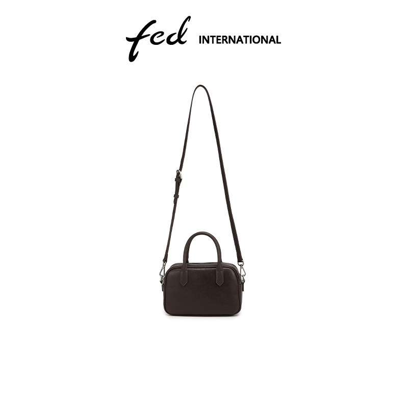 fed头层牛皮真皮女包仿植鞣斜挎包单肩包休闲波士顿包包BFA9145,淘宝优惠券,粉丝福利购,淘宝优惠卷