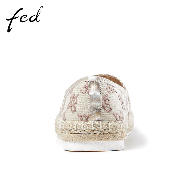 fed平底单鞋夏季新款女鞋软底休闲时尚麻绳渔夫鞋女R0512-YAB706,淘宝优惠券,粉丝福利购,淘宝优惠卷