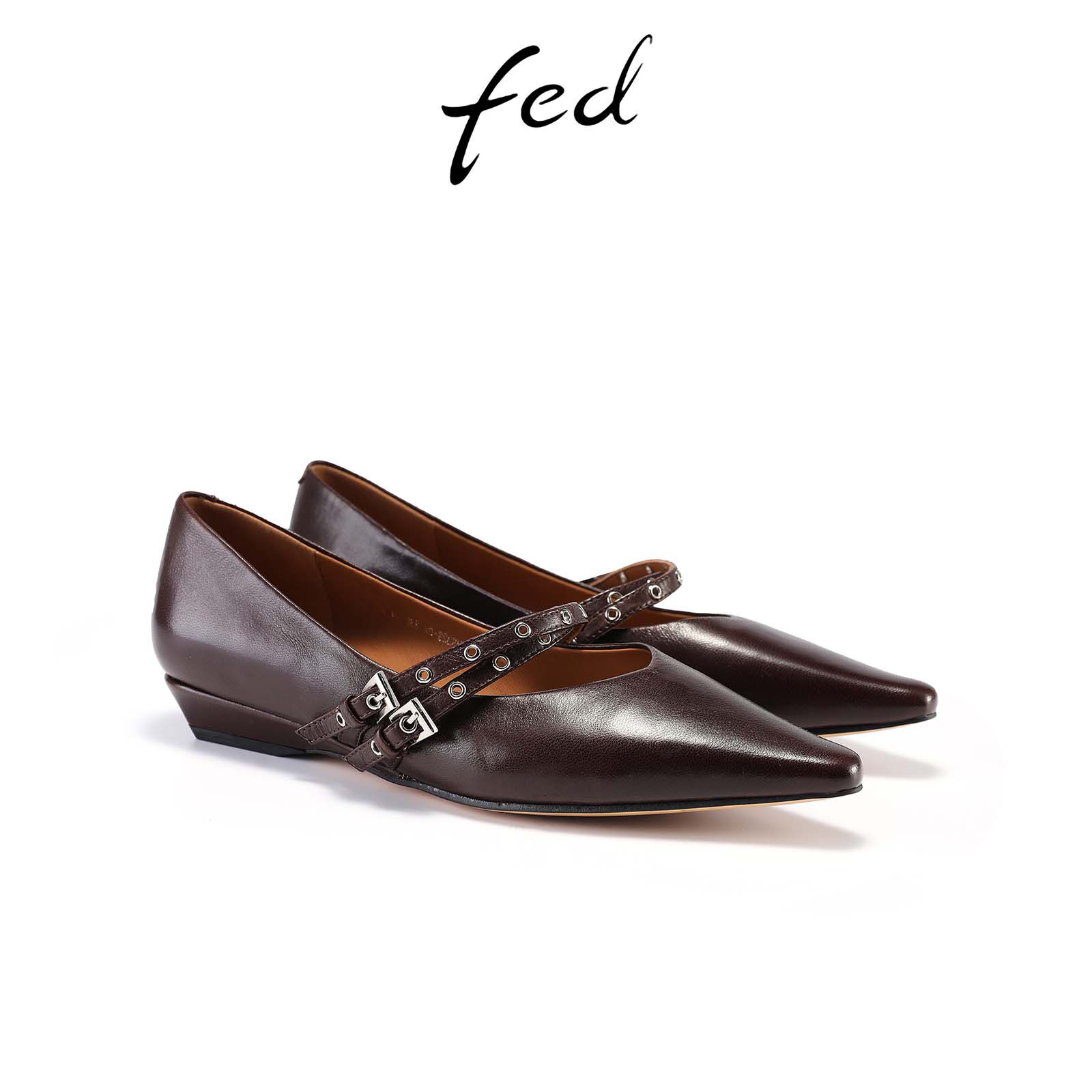 fed法式单鞋春季新款女鞋真皮单鞋低跟玛丽珍鞋女款S1015-ZCA320,淘宝优惠券,粉丝福利购,淘宝优惠卷