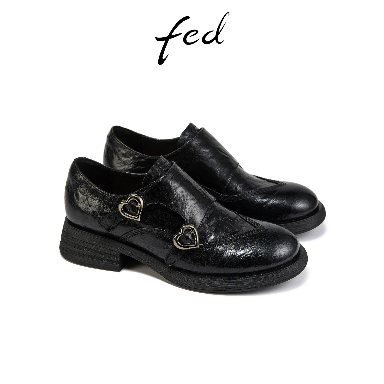 fed黑色小皮鞋秋季新款女鞋英伦风牛津鞋乐福鞋女款S0815-ZC518,淘宝优惠券,粉丝福利购,淘宝优惠卷
